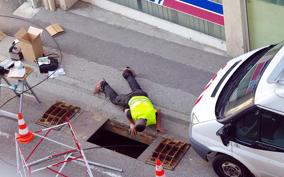 assainissement canalisation Le Mesnil-Saint-Denis